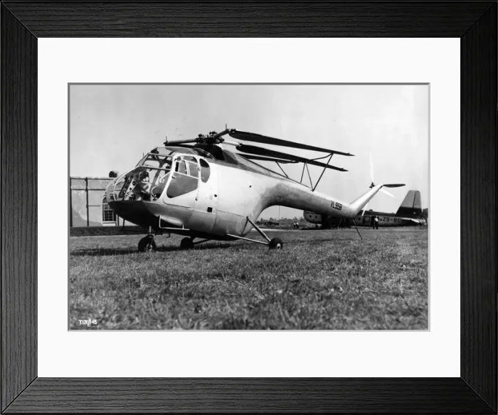 Framed Print : Bristol Sycamore first prototype VL958 with folded rotors Framed Print : Bristol Sycamore first prototype VL958 with folded rotors