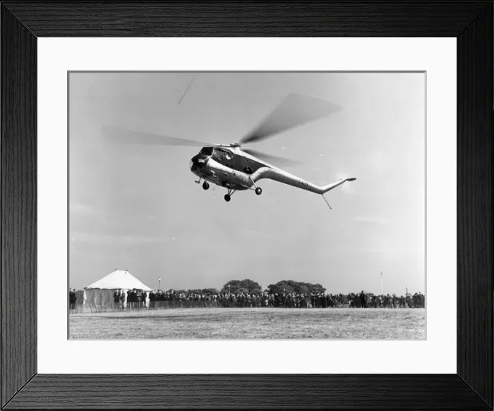 Framed Print : Bristol Sycamore Mk3 G-ALSX during a demonstration flight Framed Print : Bristol Sycamore Mk3 G-ALSX during a demonstration flight