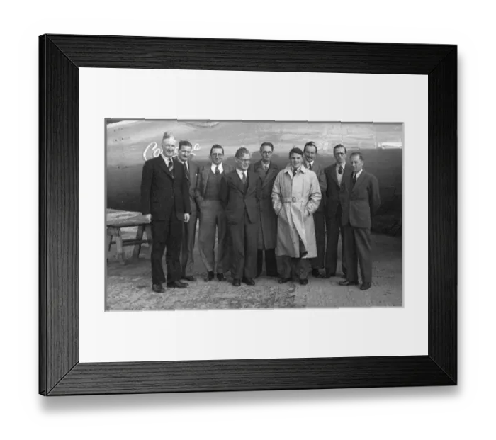 Framed Print : Leading members of the Canberra design team Framed Print : Leading members of the Canberra design team