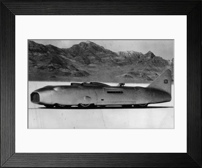 Framed Print : Capt George Eystons Thunderbolt world landspeed record car Framed Print : Capt George Eystons Thunderbolt world landspeed record car