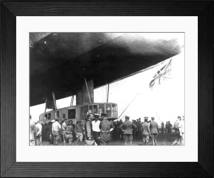 Framed Print : The R34 after landing in the USA in 1919 Framed Print : The R34 after landing in the USA in 1919