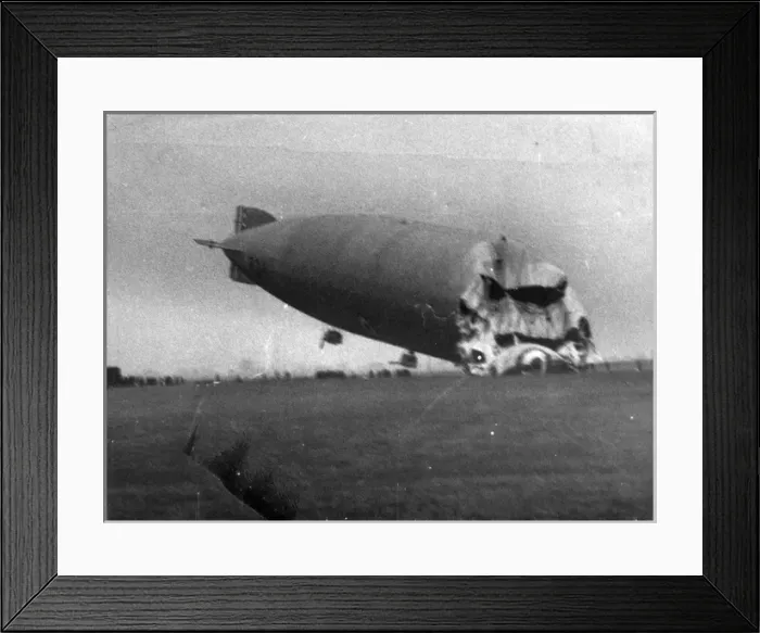 Framed Print : The R34 wrecked at Howden January 1921 Framed Print : The R34 wrecked at Howden January 1921