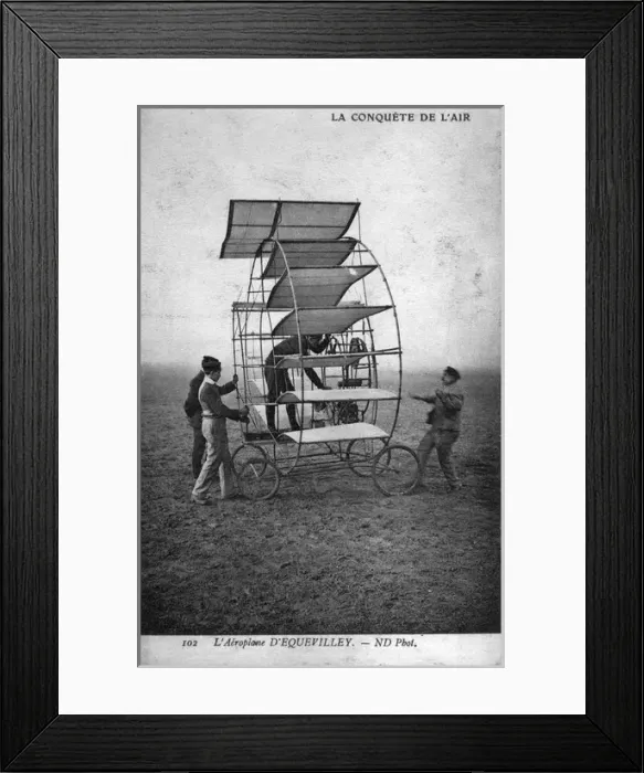 Framed Print : dEcquevillys 1908 multiplane Framed Print : dEcquevillys 1908 multiplane