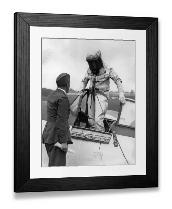 Framed Print : Sqn Ldr F R D Swain of the Royal Aircraft Establishment Framed Print : Sqn Ldr F R D Swain of the Royal Aircraft Establishment