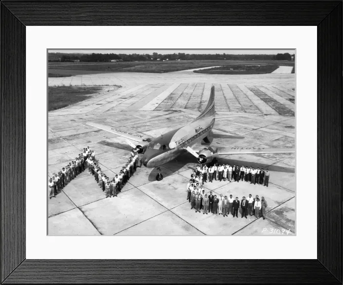 Framed Print : Martin 2-0-2 NC 93002 Framed Print : Martin 2-0-2 NC 93002