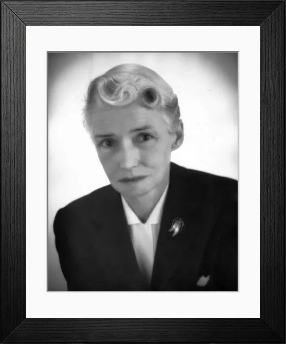 Framed Print : Joan Bradbrooke MBE HonCRAeS (1908-1971) Framed Print : Joan Bradbrooke MBE HonCRAeS (1908-1971)
