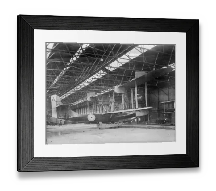 Framed Print : Phoenix P5 Cork MkII N87 inside the hangar at Brough Framed Print : Phoenix P5 Cork MkII N87 inside the hangar at Brough
