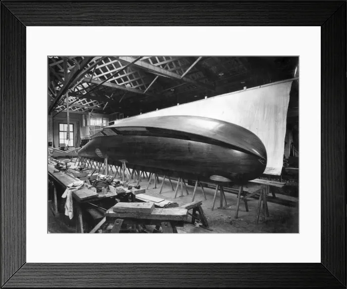 Framed Print : Phoenix P5 Cork hull during construction Framed Print : Phoenix P5 Cork hull during construction