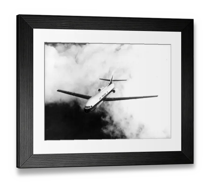 Framed Print : Sud Aviation Caravelle in flight in Air France markings Framed Print : Sud Aviation Caravelle in flight in Air France markings
