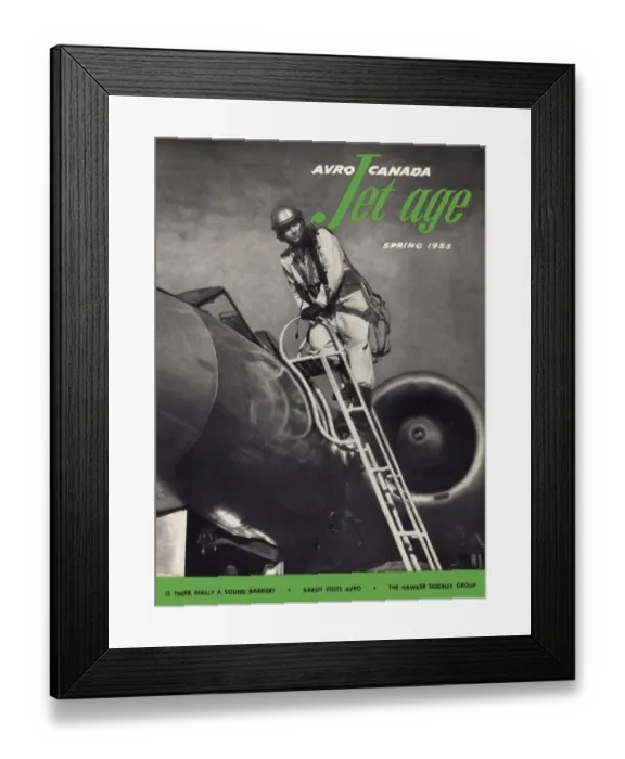 Framed Print : The front cover of Avro Canada Jet age Spring 1953 Framed Print : The front cover of Avro Canada Jet age Spring 1953