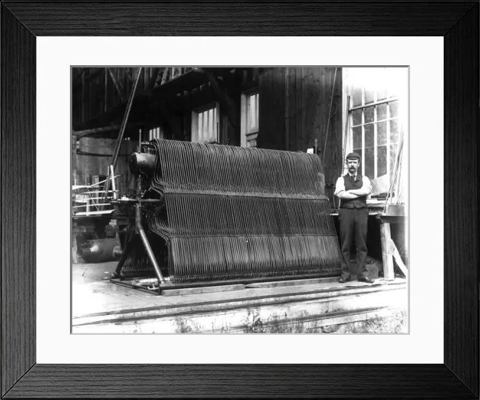Framed Print : Hiram Maxims flying machine at Baldwyns Park Kent Framed Print : Hiram Maxims flying machine at Baldwyns Park Kent