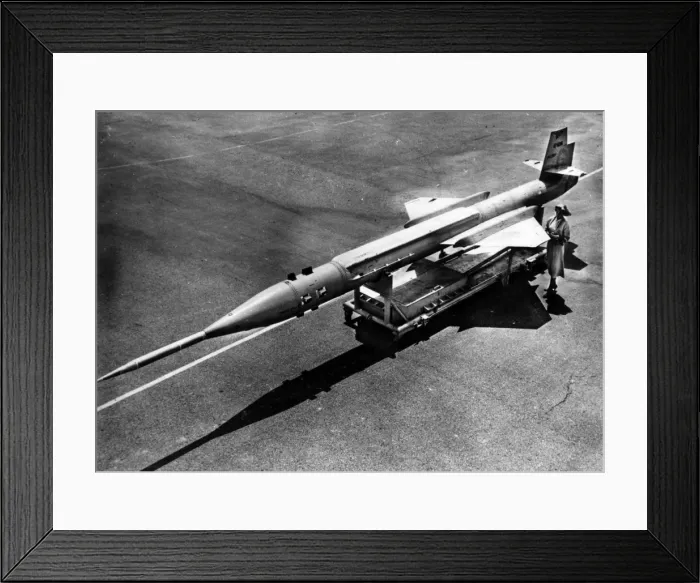 Framed Print : Lockheed Kingfisher supersonic guided target missile Framed Print : Lockheed Kingfisher supersonic guided target missile