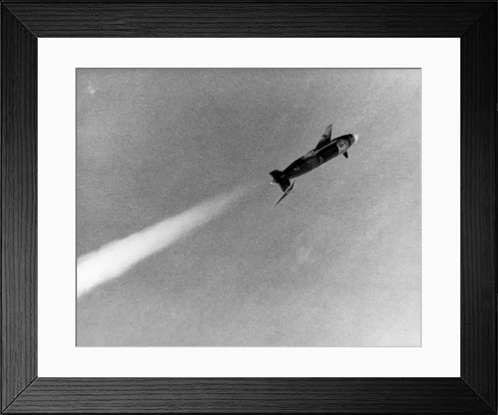 Framed Print : Northrop RP-76 rocket-powered target drone in flight Framed Print : Northrop RP-76 rocket-powered target drone in flight