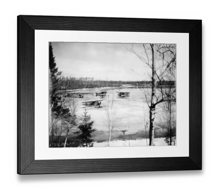 Framed Print : Fairchild FC-2W-2 aircraft on ice at Lac du Bonnet Manitoba Framed Print : Fairchild FC-2W-2 aircraft on ice at Lac du Bonnet Manitoba