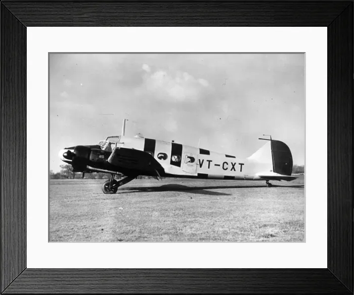 Framed Print : Avro Anson 18C VT-CXT a civil aircrew trainer Framed Print : Avro Anson 18C VT-CXT a civil aircrew trainer