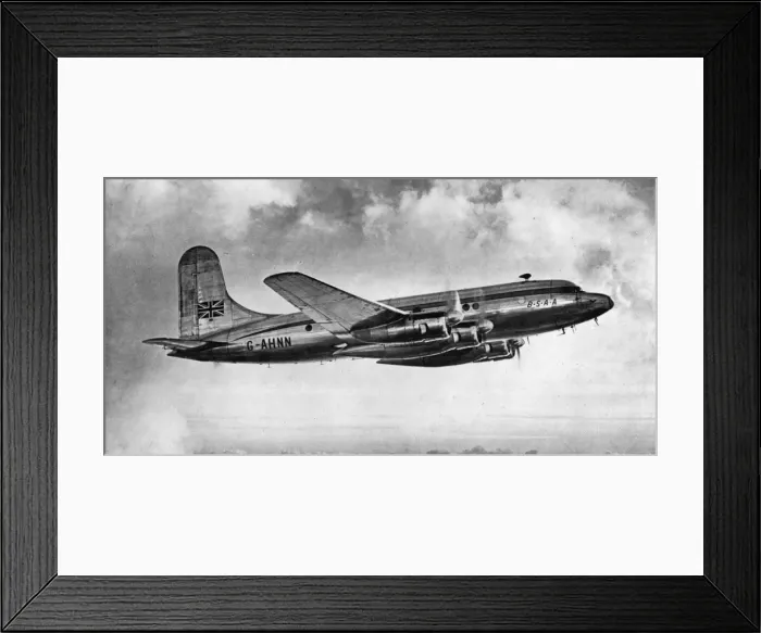 Framed Print : Avro Tudor 4 G-AHNN Star Leopard of BSa Framed Print : Avro Tudor 4 G-AHNN Star Leopard of BSa