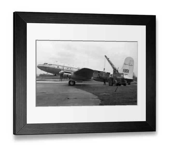 Framed Print : Avro Tudor 4B G-AHNI Trade Wind of Air Charter Framed Print : Avro Tudor 4B G-AHNI Trade Wind of Air Charter