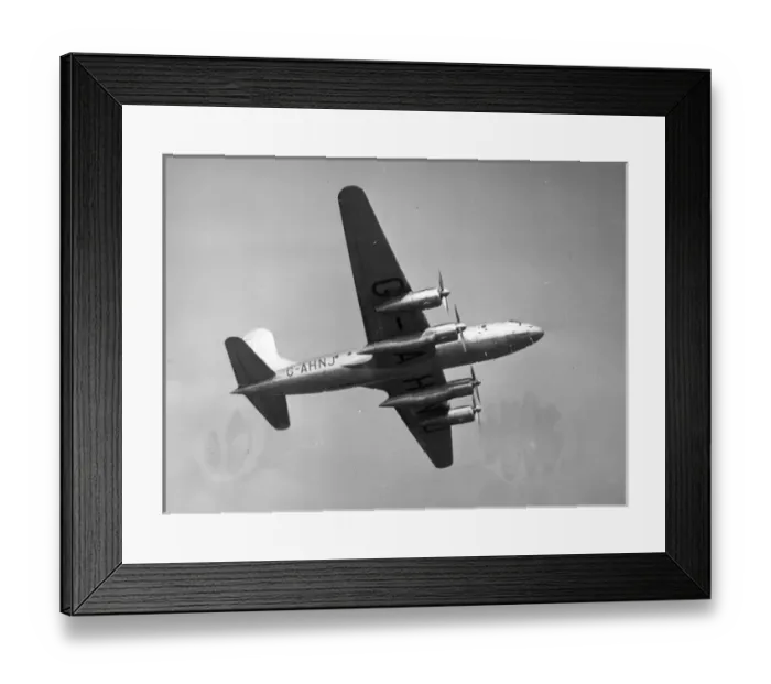 Framed Print : Avro Tudor 4 G-AHNJ Star Panther of BSa Framed Print : Avro Tudor 4 G-AHNJ Star Panther of BSa