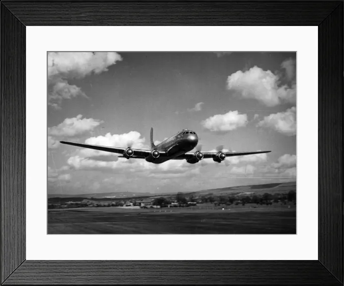 Framed Print : Avro Tudor 7 G-AGRX June 1947 Framed Print : Avro Tudor 7 G-AGRX June 1947