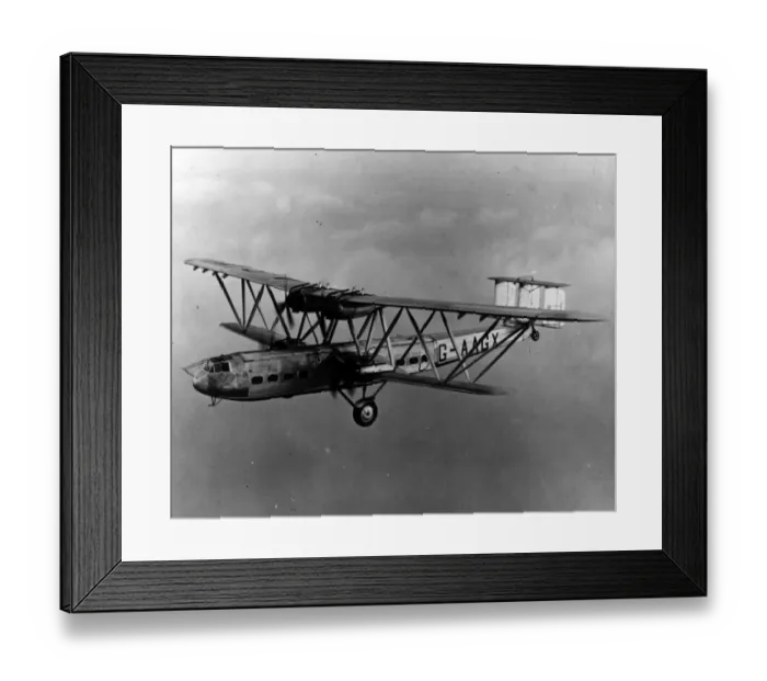 Framed Print : Handley Page HP42E G-aGX Hannibal during an early test Framed Print : Handley Page HP42E G-aGX Hannibal during an early test