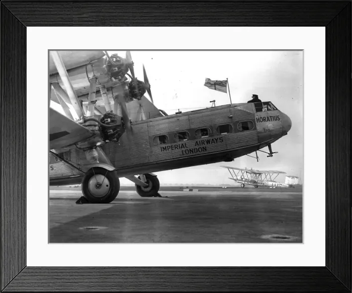 Framed Print : Handley Page HP42W G-aXD Horatius with G-aXC Heracles Framed Print : Handley Page HP42W G-aXD Horatius with G-aXC Heracles