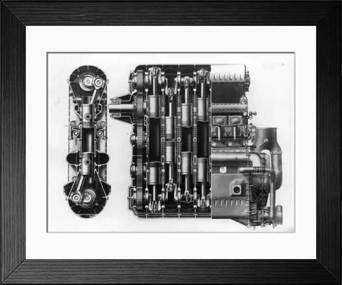 Framed Print : Junkers Jumo 204 CI 6-cyl vertically opposed piston engine Framed Print : Junkers Jumo 204 CI 6-cyl vertically opposed piston engine