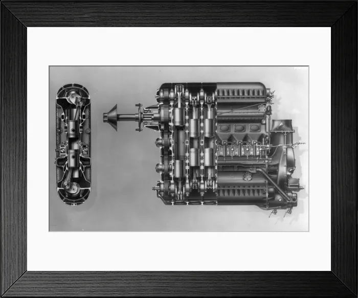Framed Print : Junkers Jumo 204 CI 6-cyl vertically opposed piston engine Framed Print : Junkers Jumo 204 CI 6-cyl vertically opposed piston engine