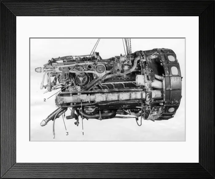 Framed Print : Junkers Jumo 211B1 inverted V-12 engine Framed Print : Junkers Jumo 211B1 inverted V-12 engine