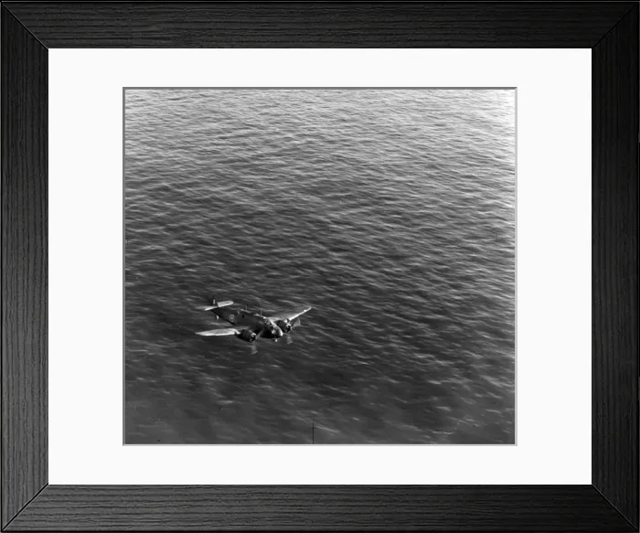 Framed Print : Bristol Beaufort flies low over the sea Framed Print : Bristol Beaufort flies low over the sea