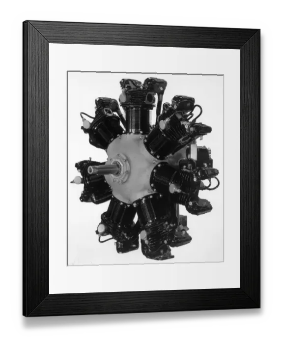 Framed Print : Warner Super Scarab seven-cylinder 145hp air-cooled radial
