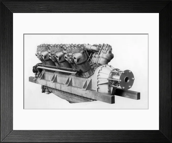 Framed Print : Sturtevant Model 7 12-cylinder water-cooled inline engine Framed Print : Sturtevant Model 7 12-cylinder water-cooled inline engine
