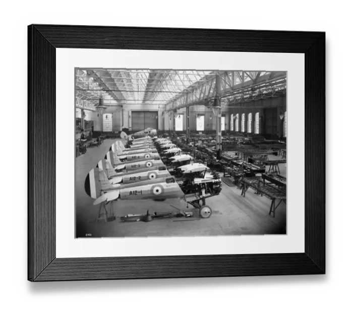 Framed Print : Bristol Bulldog IIs A12-1 to A12-8 for the RaF Framed Print : Bristol Bulldog IIs A12-1 to A12-8 for the RaF