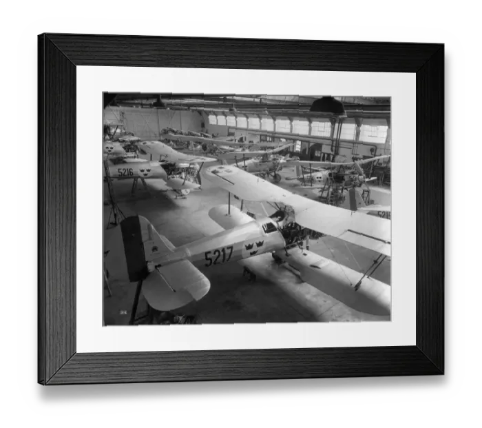 Framed Print : Bristol Bulldog IIs 5211 to 5218 for the Swedish Air Force Framed Print : Bristol Bulldog IIs 5211 to 5218 for the Swedish Air Force