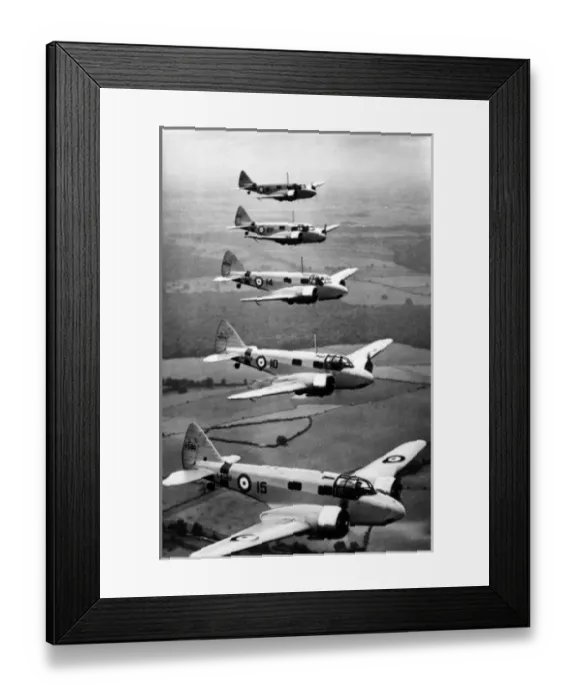 Framed Print : Five Airspeed AS10 Oxford Is including L4574 and L4580 Framed Print : Five Airspeed AS10 Oxford Is including L4574 and L4580