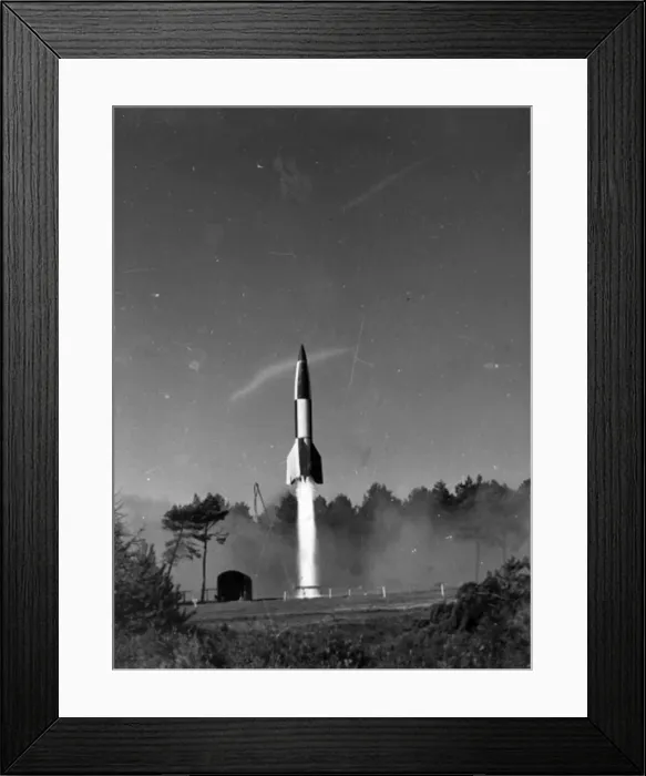 Framed Print : The third Operation Backfire V-2 shortly after launch Framed Print : The third Operation Backfire V-2 shortly after launch