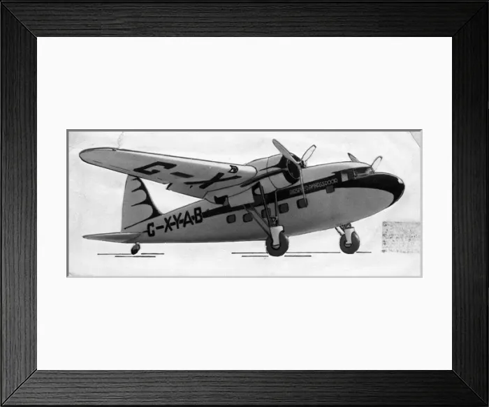 Framed Print : Airspeed AS14 Ambassador project of 1935 Framed Print : Airspeed AS14 Ambassador project of 1935
