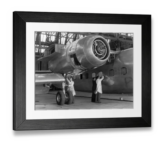 Framed Print : An early Airspeed AS57 Ambassador during manufacture Framed Print : An early Airspeed AS57 Ambassador during manufacture