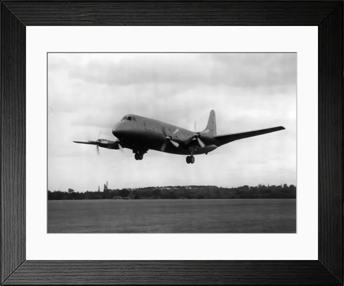 Framed Print : The first prototype Vickers Viscount 630 G-AHRF Framed Print : The first prototype Vickers Viscount 630 G-AHRF