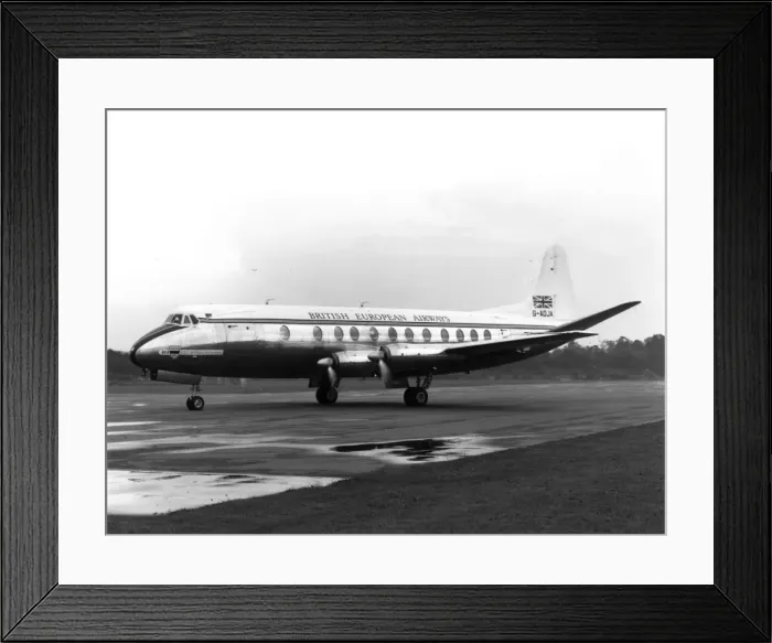 Framed Print : The first series 800 Vickers Viscount 802 G-AOJA Framed Print : The first series 800 Vickers Viscount 802 G-AOJA