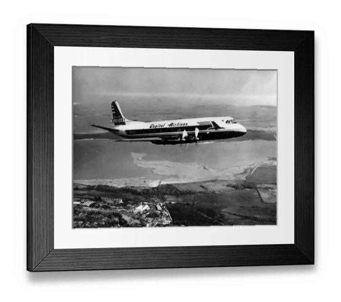 Framed Print : Vickers Viscount 744 N7402 of Capital Airlines Framed Print : Vickers Viscount 744 N7402 of Capital Airlines