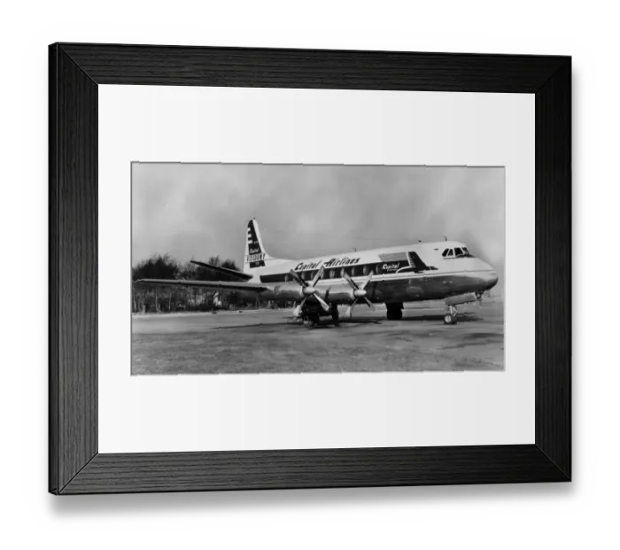 Framed Print : Vickers Viscount 745 N7411 of Capital Airlines Framed Print : Vickers Viscount 745 N7411 of Capital Airlines