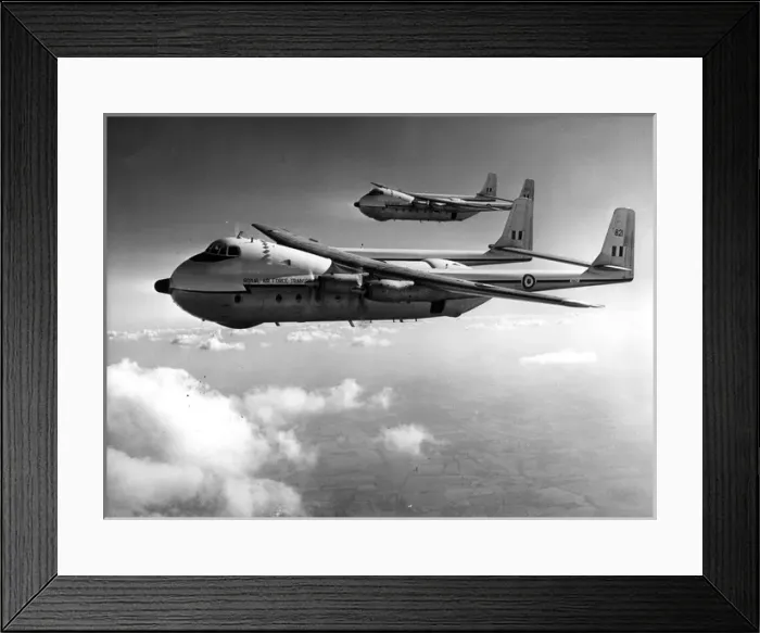 Framed Print : Two RAF Armstrong Whitworth AW660 Argosy CMk1s in flight Framed Print : Two RAF Armstrong Whitworth AW660 Argosy CMk1s in flight