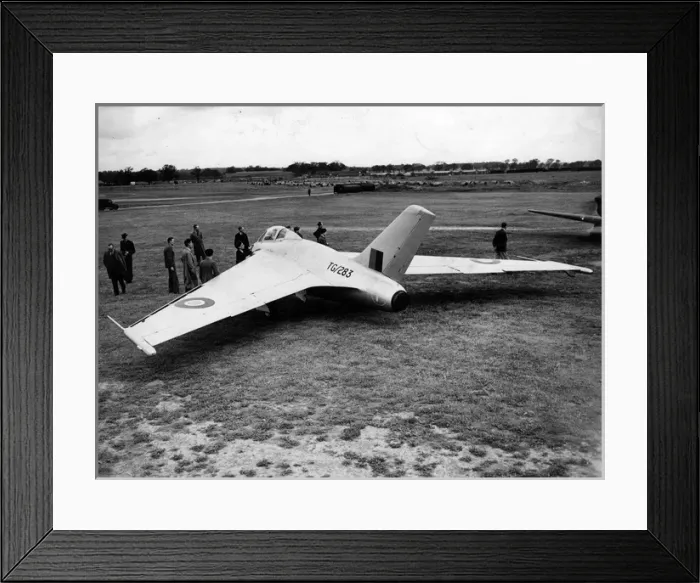 Framed Print : The first de Havilland DH108 TG283 at Hatfield