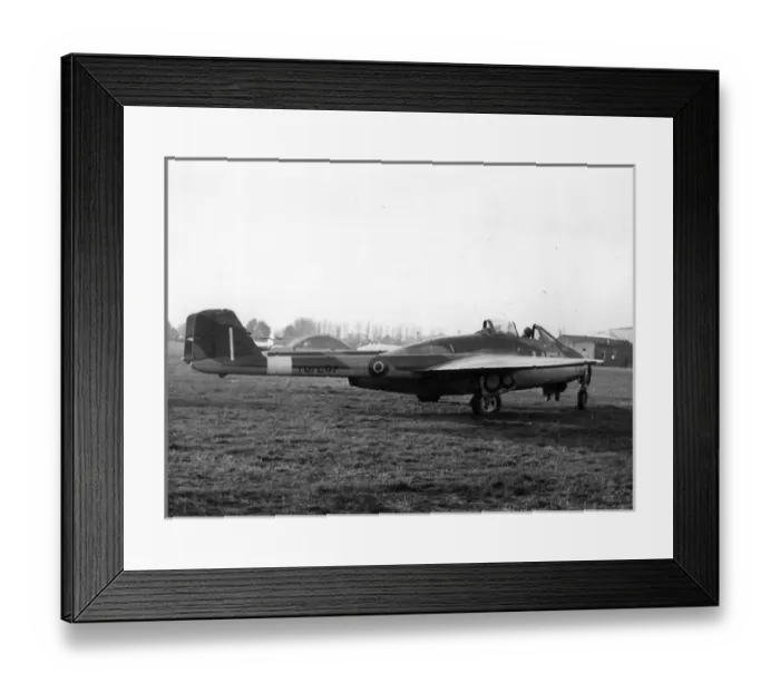 Framed Print : de Havilland Vampire F1 TG287 at Tangmere Framed Print : de Havilland Vampire F1 TG287 at Tangmere