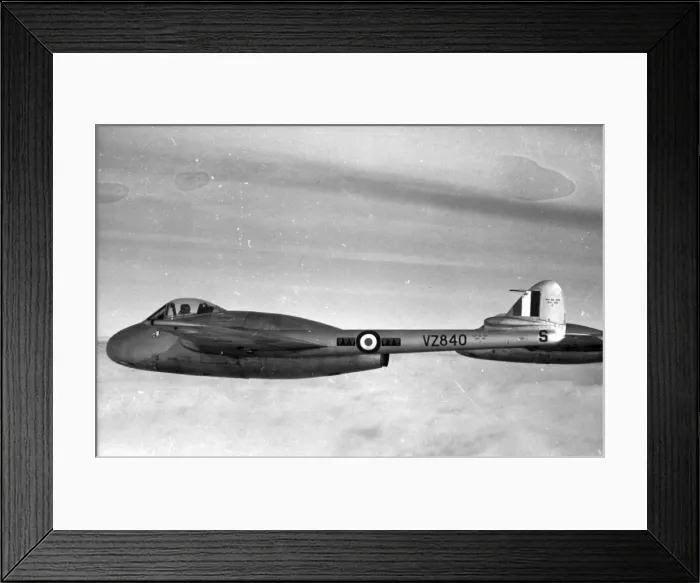 Framed Print : de Havilland Vampire FB5 VZ840 Framed Print : de Havilland Vampire FB5 VZ840