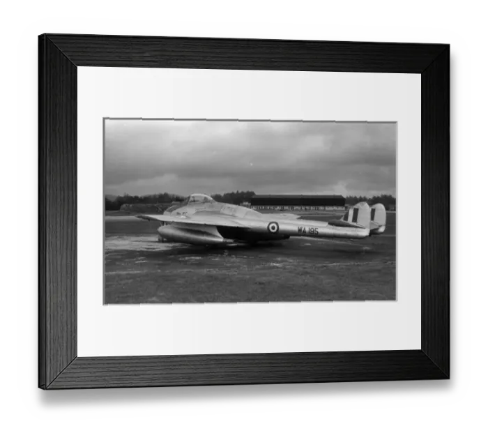 Framed Print : de Havilland Vampire FB5 WA195 Framed Print : de Havilland Vampire FB5 WA195
