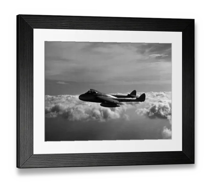 Framed Print : de Havilland Vampire F3 of the Royal Norwegian Air Force Framed Print : de Havilland Vampire F3 of the Royal Norwegian Air Force
