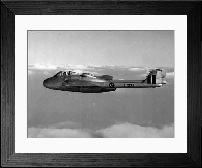 Framed Print : de Havilland Vampire F2 TG276 Framed Print : de Havilland Vampire F2 TG276
