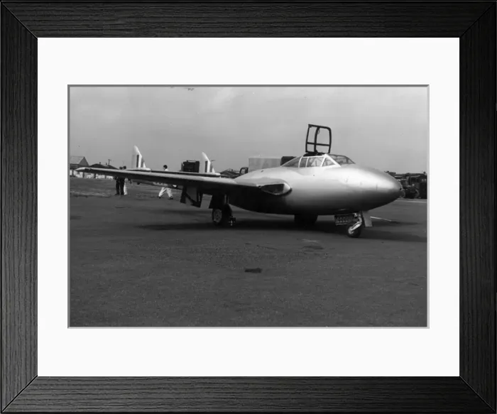 Framed Print : The prototype de Havilland DH115 Vampire Trainer G-5-7 Framed Print : The prototype de Havilland DH115 Vampire Trainer G-5-7