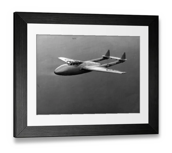 Framed Print : First pre-production de Havilland DH115 Vampire Trainer T11 Framed Print : First pre-production de Havilland DH115 Vampire Trainer T11